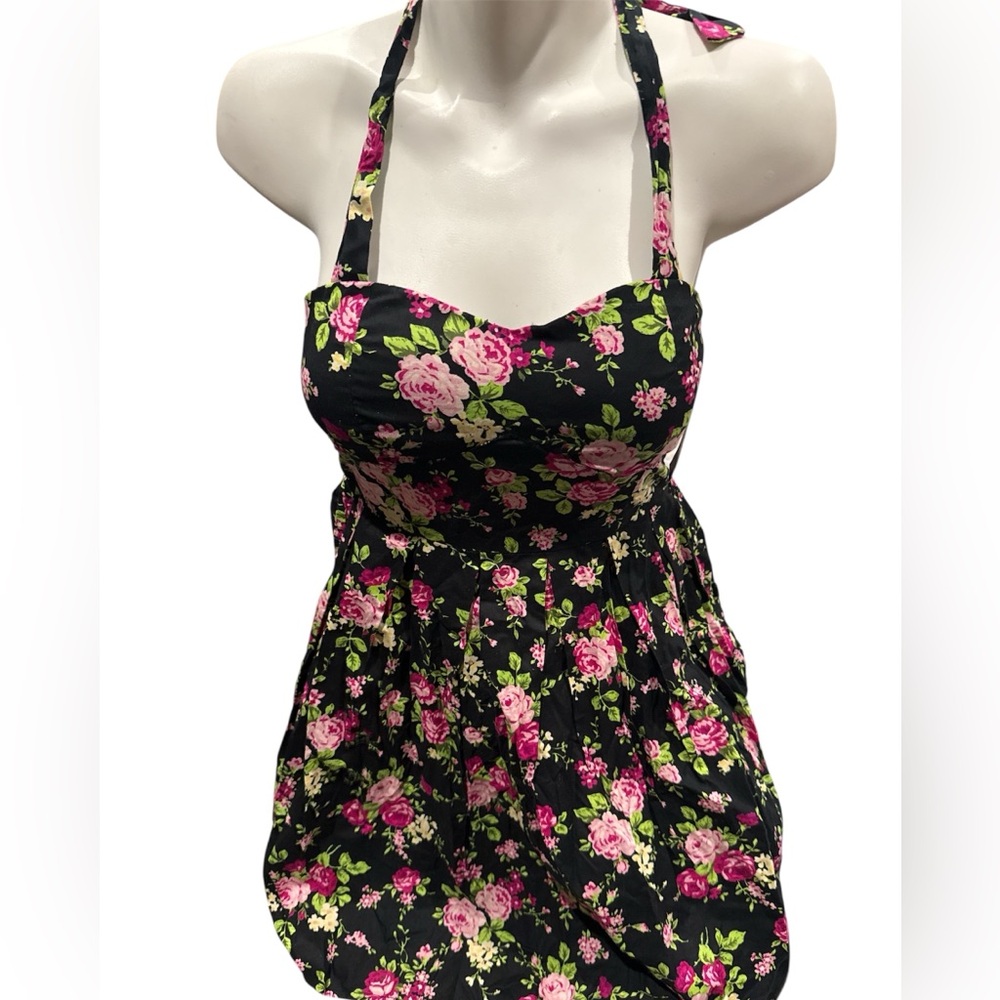 No Boundaries halter Floral Dress